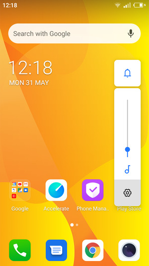Select Sound to change to vibration mode