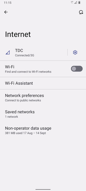 Turn on Wi-Fi