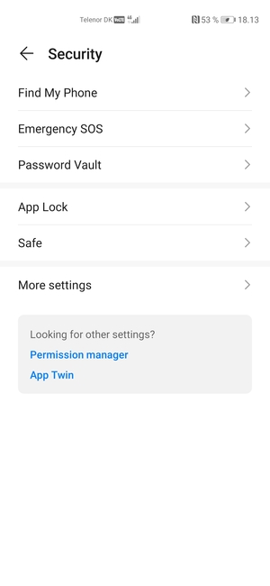Select More settings