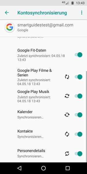Ihre Kontakte von Google werden nun auf Ihr Handy synchronisiert