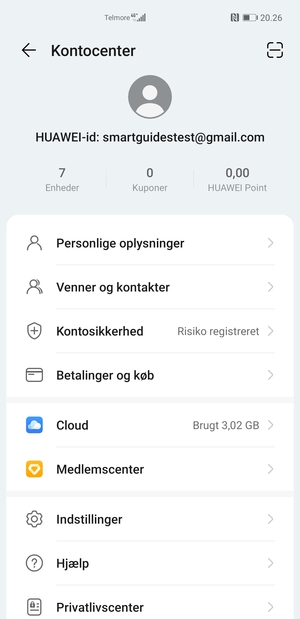 Vælg Cloud