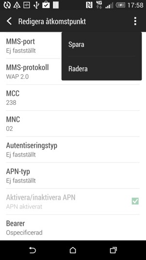 Välj Spara