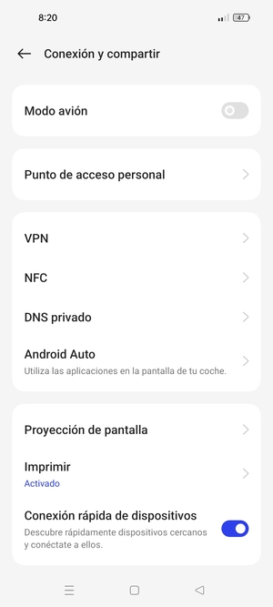 Seleccione Punto de acceso personal