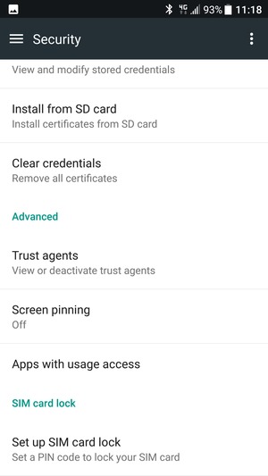 To change the PIN for the SIM card, return to the Security menu and scroll to and select Set up SIM card lock