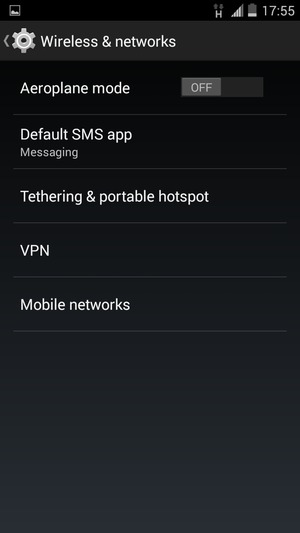 Select Tethering & portable hotspot