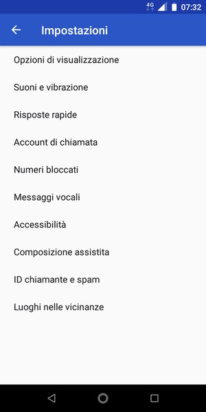 Seleziona Messaggi vocali