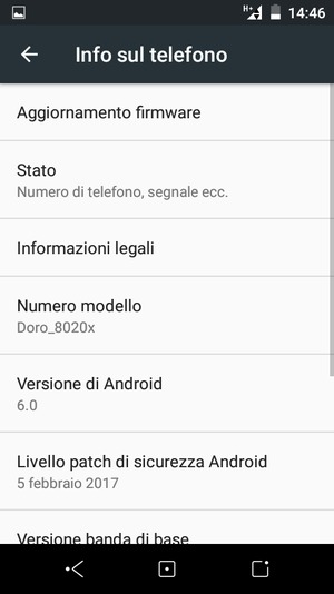 Seleziona Aggiornamento firmware