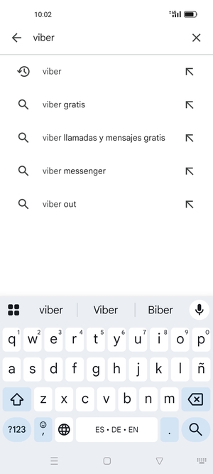 Introduzca el nombre de la aplicación y seleccione Buscar