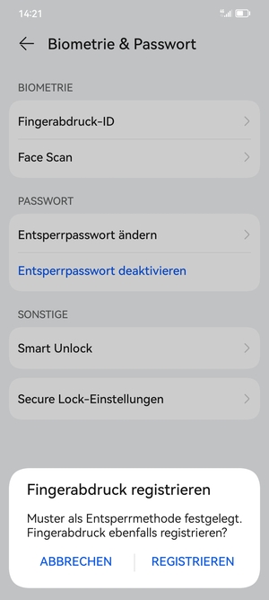 Wählen Sie ABBRECHEN