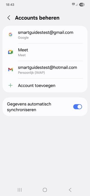 Selecteer uw Google-account