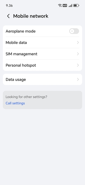 Select SIM management