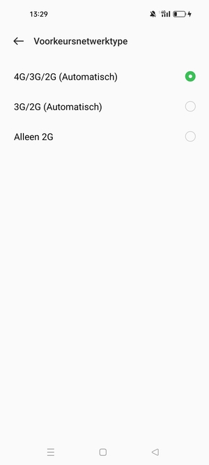 Selecteer uw voorkeursoptie