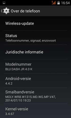 Selecteer Wireless-update