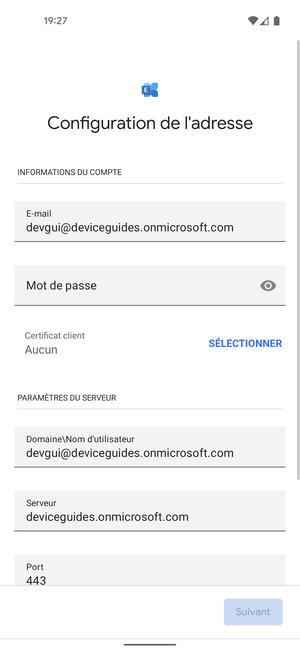 Saisissez votre mot de passe