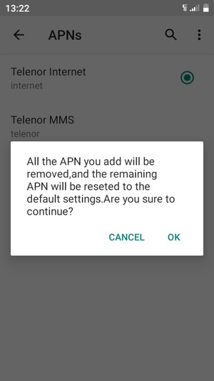 Select OK