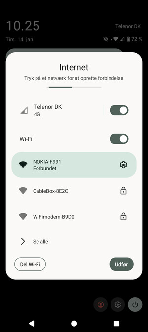 Slå Wi-Fi fra