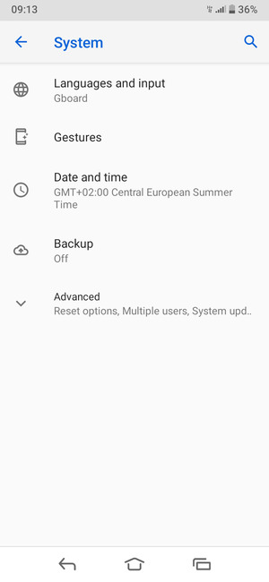 Select Backup