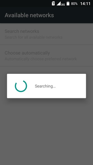 Wait for the search to finish