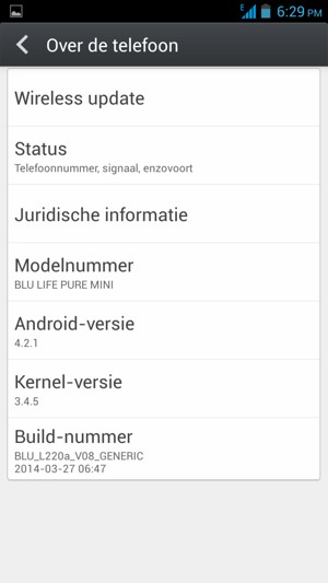 Selecteer Wireless update