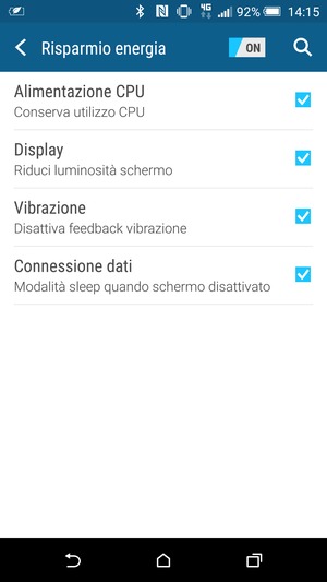 Spunta tutte le caselle di controllo