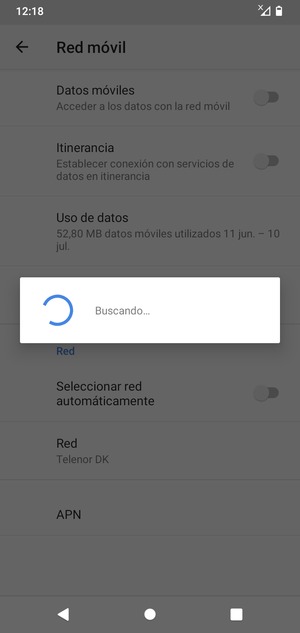 Espere a que la búsqueda termine