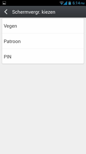 Selecteer Patroon