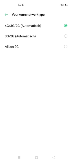 Selecteer uw voorkeursoptie