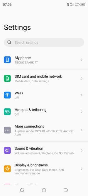 Select Wi-Fi