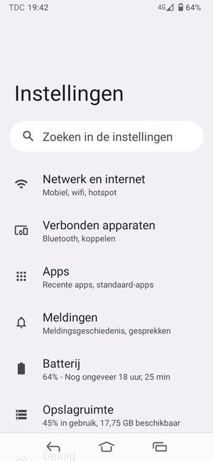 Selecteer Netwerk en internet