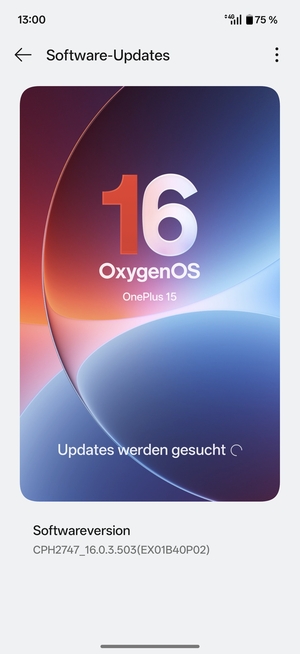 Warten Sie, bis die Suche abgeschlossen ist