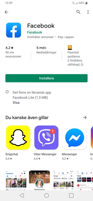 Välj Installera