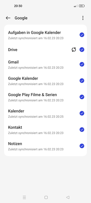 Stellen Sie sicher, dass Kontakt ausgewählt ist