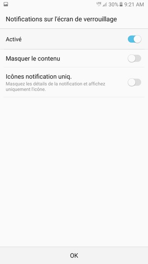 Sélectionnez votre option préférée et sélectionnez OK