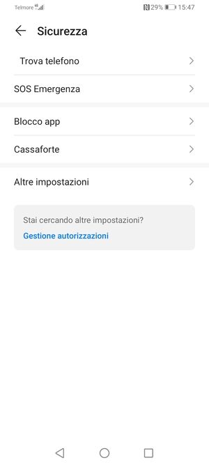 Seleziona Altre impostazioni