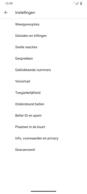 Selecteer Voicemail
