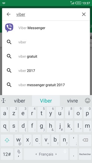 Saisissez le nom de l'appli et sélectionnez Rechercher