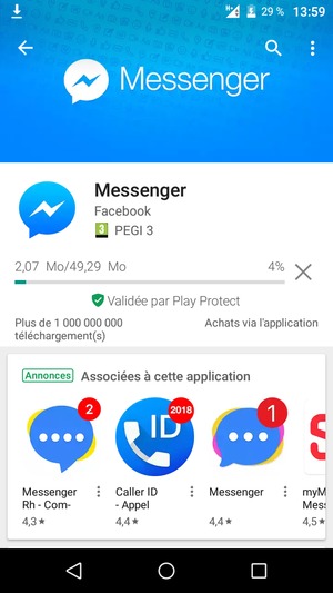 Veuillez attendre la fin de la procédure d'installation