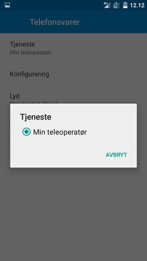 Velg Min teleoperatør