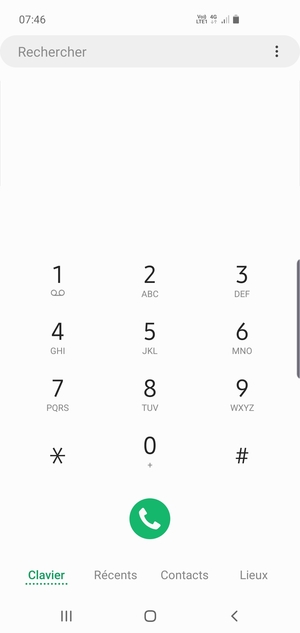 Appuyez longuement sur le numéro 1