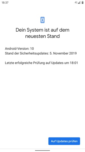 Wählen Sie Auf Updates prüfen