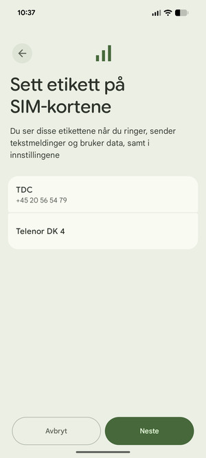Velg Neste