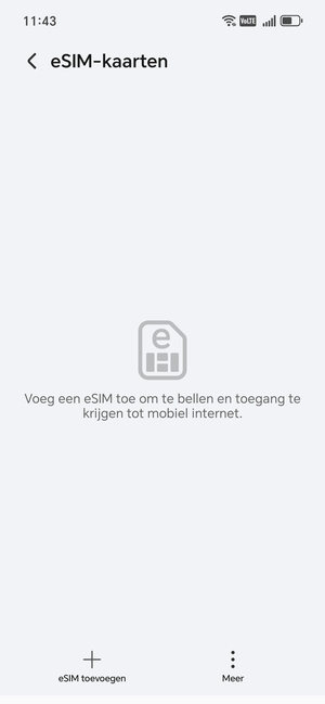 Selecteer eSIM toevoegen