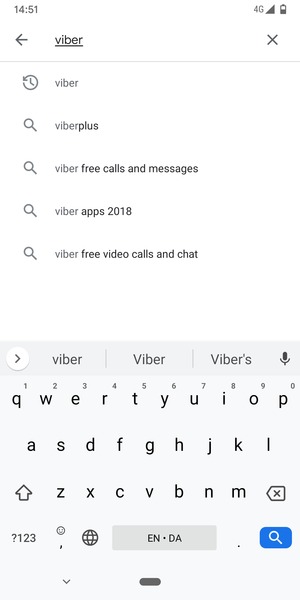 Enter the app name and select Search
