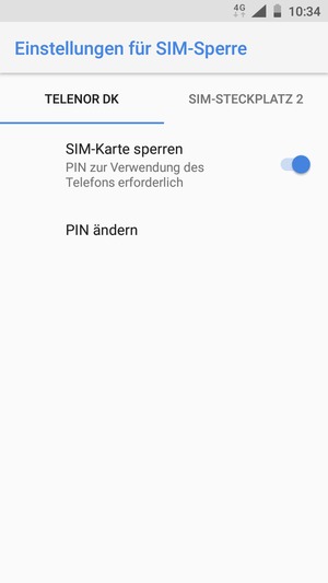 Wählen Sie Public und PIN ändern