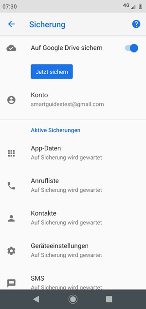 Wählen Sie Konto