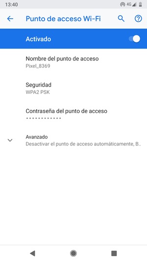 El teléfono ha sido configurado para su uso como módem