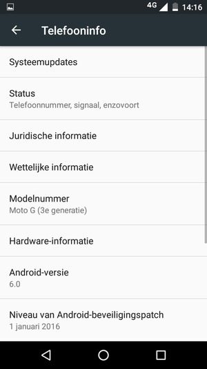 Selecteer Systeemupdates