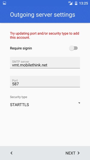 Turn off Require sign-in  and select NEXT