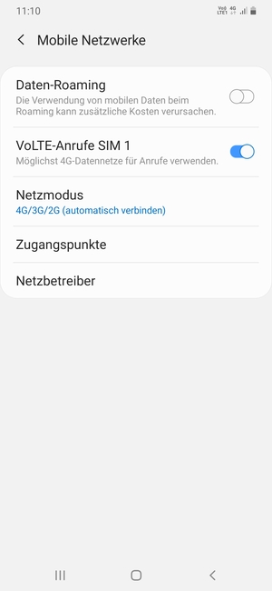 Wählen Sie Zugangspunkte