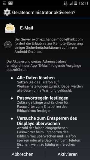 Wählen Sie Aktivieren